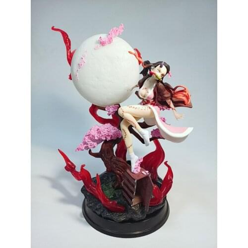 Anime Demon Slayer: Blade Demonization Blazing Blood Nidouko Kamado Nezuko Moon Scene Model Box Figure