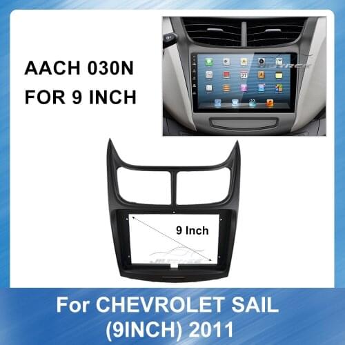 Car Audio Radio Big Screen Frame Adapter For Chevrolet Sail 2011 auto radio GPS navi Panel Dash car accessories Frame Trim Bezel