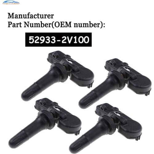 4 pcs/lot 52933-2V100 529332V100 For Hyundai Velostar Kia Car TPMS Tire Pressure Sensor Monitor 433MHz car accessories