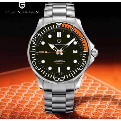 PAGANI Design Automatic Mechanical Watch Mens Top Brand Luxury Mens Watch Business Stainless Steel Waterproof Watch Seiko NH35