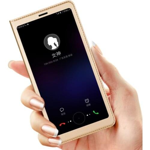 Window Case For Huawei P Smart FIG-LX1 FIG-LA1 FIG-LX2 FIG-LX3 Flip Cover Cases Phone Bag Case Leather Coque Capinha Etui Hoesje