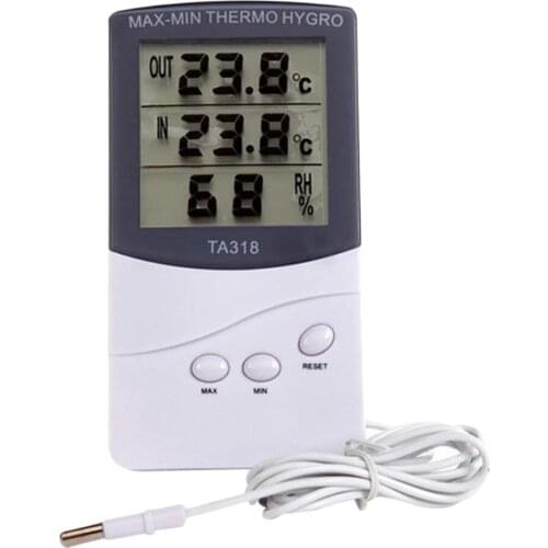 Digital LCD Thermometer Hygrometer Room Meter Clock Testor Detector