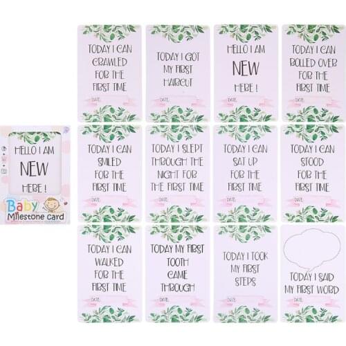 Baby Monthly Cards Sticker Photography Photo Age Cards Baby Shower Registry Gift GXMB