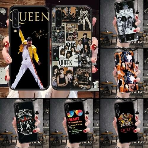 Freddie Mercury Queen band Phone Case For Samsung Galaxy A 10 12 20E 21S 30 32 40 50 51 52 70 71 72 5 6 7 2016 2018 black tpu