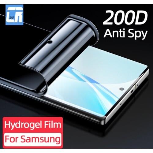 200D Full Cover Anti Peeping Hydrogel Film for Samsung Galaxy Note 20 Ultra 10 9 8 S20 S10 S9 S8 Plus Privacy Screen Protector
