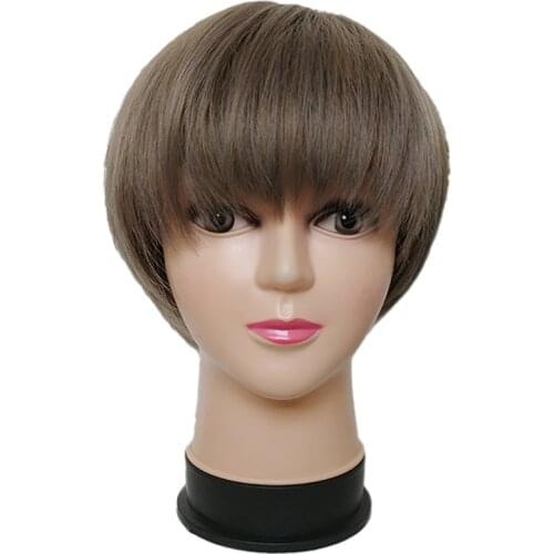 Wig Stand Mannequin Head for Wigs Display and Making Manikin Bald PVC Displaying Heads With Shoulder