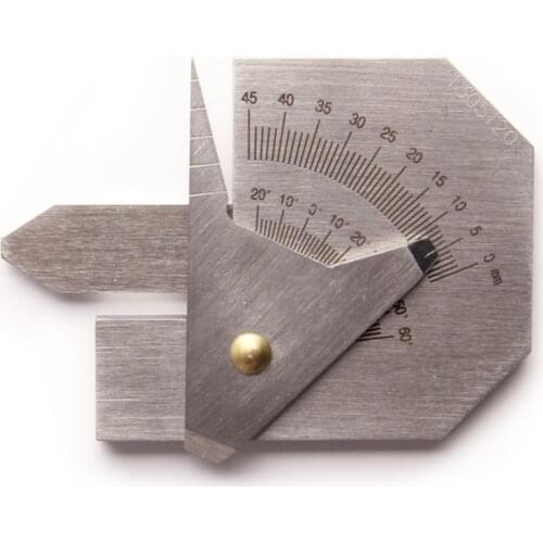HJC45B Welding Inspection Ruler Stainless Steel Weld Bead Height Welding Seam Gap Size Measuring Tools