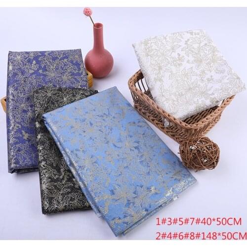 2 Sizes Christmas Floral Pattern Cotton Fabric DIY Handmade Craft Sewing Garment Bag Home Textiles Material Supplies