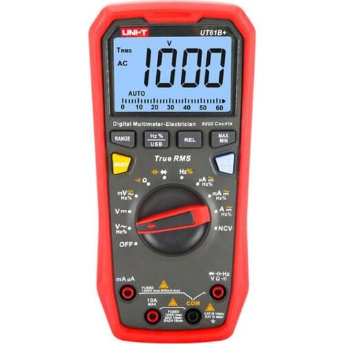 UNI-T UT61B+/UT61D+/UT61E+ True RMS Intelligent Digital Multimeter High-precision Electrician Digital Multimeter,Data Hold