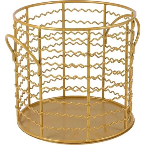 Kitchen Creative Snacks Fruit Basket Hollow Iron Home Storage Basket Organizer