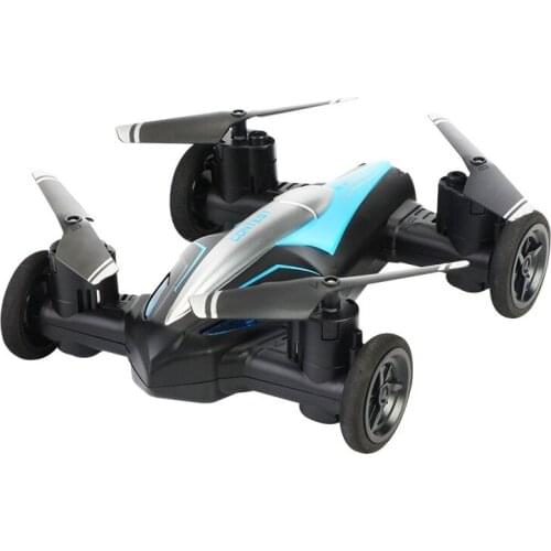 Four-axis land-air dual-mode aircraft portable aircraft pattern rolling light RC drone hot mini drone helicopter kit toys kids