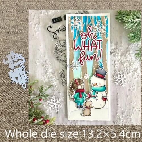 XLDesign Craft Metal Cutting Dies stencil mold Oh What Fun Words decoration scrapbook Album Paper Card Craft Embossing die cuts