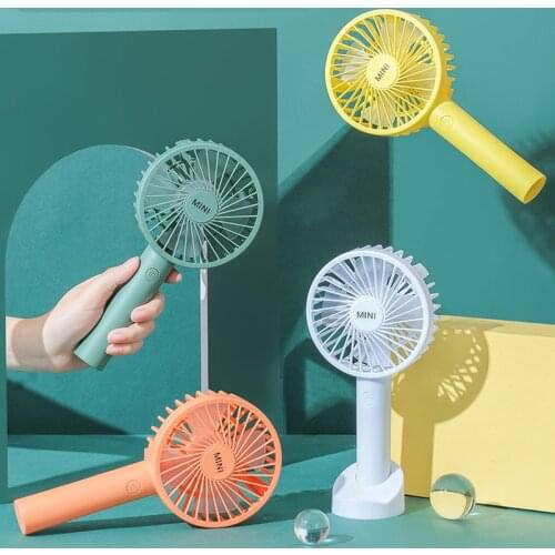 ELOOLE Mini Fan Portable Desktop Office Student Mini USB Handheld Fan 1200mhA Recharge Air Cooling Ventilador Battery Mini Fans