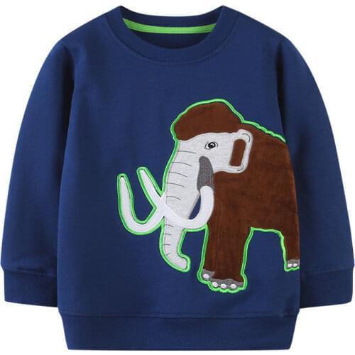 Fashion Boys Sweatshirt 2-7 Years Kids Costume 2021 Spring And Autumn New Cute Girls Cotton Cartoon Embroidery Long-Sleeved Top