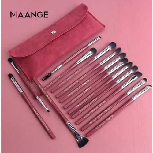 MAANGE Pro 5/14 Pieces Makeup Brushes Set With Bag Eyeshadow Eyeliner Eyelash Lip Make Up Brush Cosmetic Beauty Tools Kits Hot