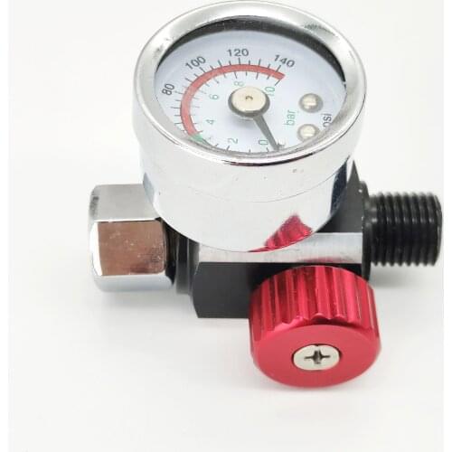 Spray gun regulator watch air pressure adjustment regulator tail pressure gauge spray gun regulator Gun pressure gauge
