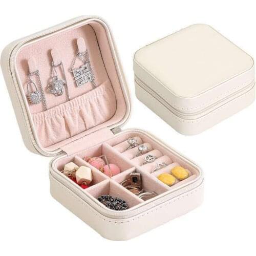 Portable Jewelry Box For Ear Studs Earrings Rings Jewelry Storage Box Simple Creative Mini Jewelry Box