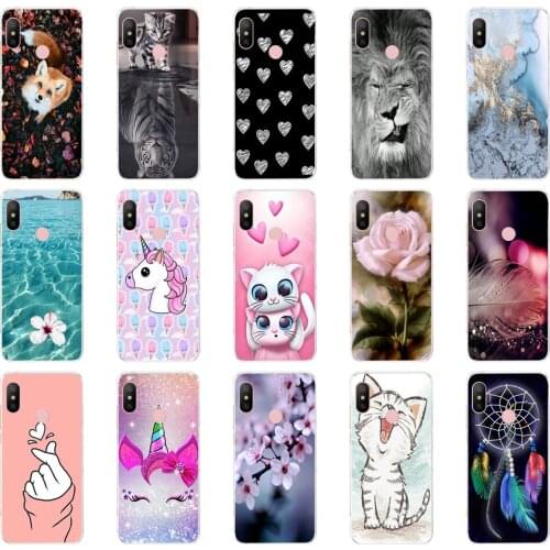 Silicone Cover For Xiaomi MI A2 LITE Case Full Protection Soft tpu Back Cover Phone Cases For Xiomi MI A2 LITE bumper Coque 4