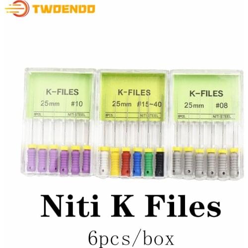 Dental 21mm 25mm 10boxes Niti K File Endodontic Files for Dentist Niti File