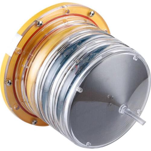 Beacon Light Solar Power Barge Safety Beacon Light IP68 20LEDs Emergency Warning Flashing Beacon Strobe Safety for Marine Boat