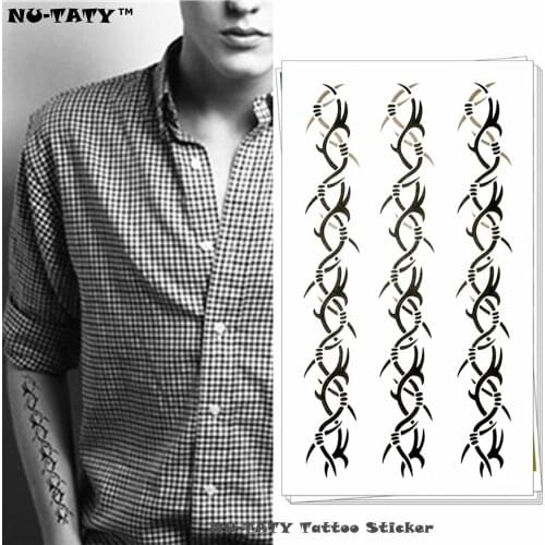 Nu-TATY Black Thorns Article Temporary Body Art Flash Tattoo Sticker 10*17cm Waterproof Henna Tatoo Styling Tattoo Sticker