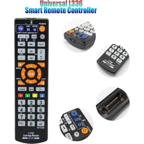 For TV VCR CBL DVD SAT-T VCD CD HI-FI Smart Remote Control Copy The Codes/functions From Your IR Remote Controls Easy To Use