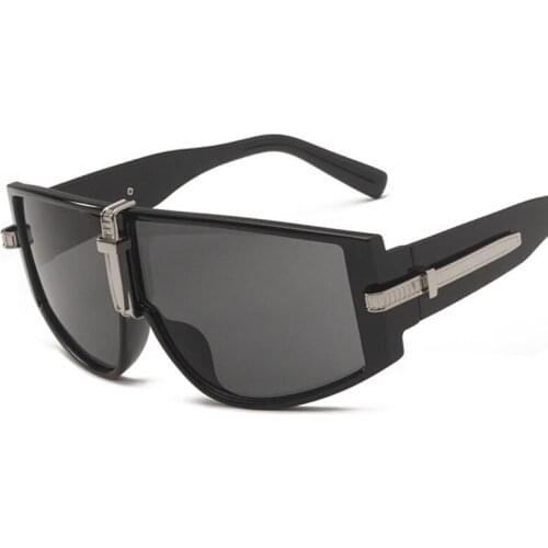 Veshion Oversized Square Luxury Goggle Sunglasses Men Women Fashion Shades UV400 Vintage Glasses