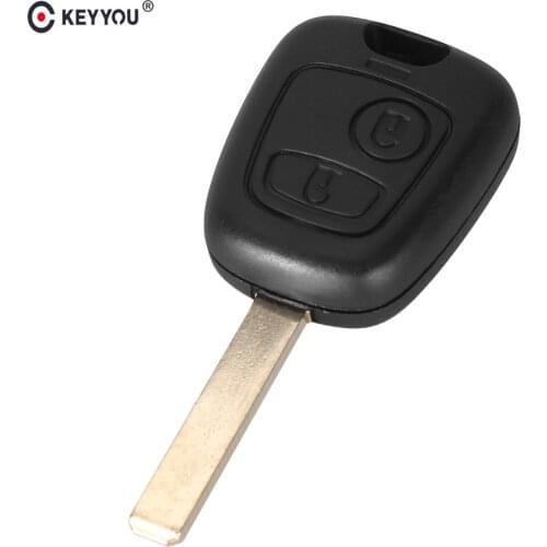 KEYYOU 20X Key Shell New Replacement For Citroen C1 C2 C3 C4 Xsara Picasso 2 Buttons Remote Car Key Case With VA2 Blade