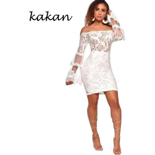 Kakan summer new womens lace dress sexy nightclub straps tube top dress white black dress