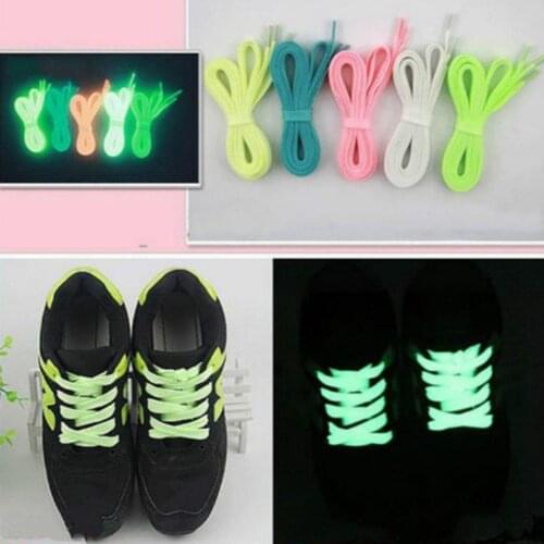 Fashion 1 Pair Luminous Shoelace Men Women Shoe Laces Glowing Led Fluorescent Shoeslace for Sneakers Canvas Shoes Strings