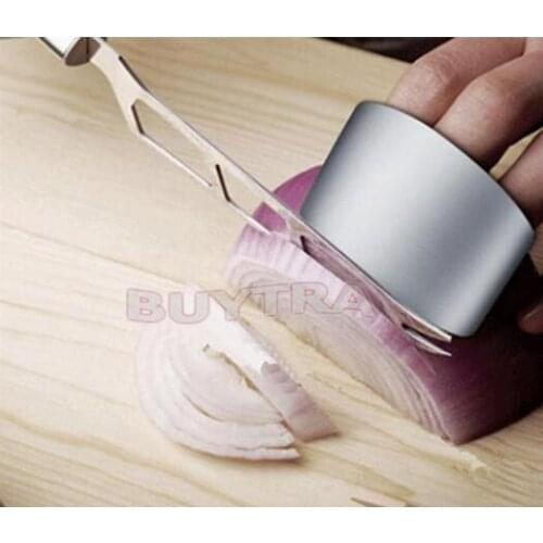 1Pcs New Stainless Steel Finger Protector Hand Guard Knife Slice Chop Shield Safe Protection Kitchen Tool
