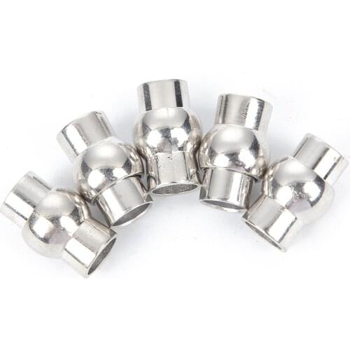 10pcs White K Copper Magnetic Clasps For Jewelry Making DIY Connected Clasps Fit 3-8mm Leather Cord Necklace Bracelets Finding