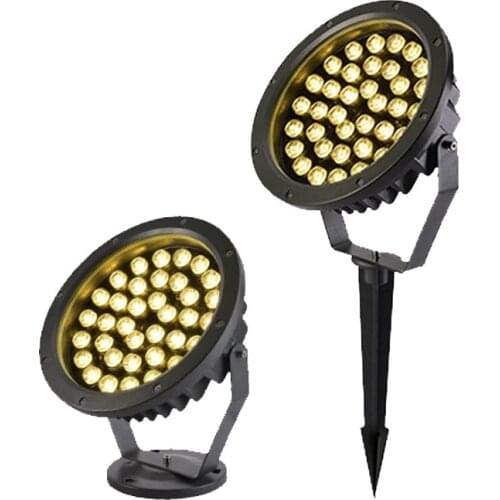 2PCS /set Led Floodlight Waterproof Ip65 Lawn Lamp Projection Insert Underground Lamp Landscape Lighting Outdoor Spotlight Post
