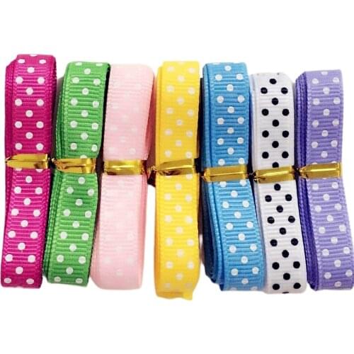 3/8" 7yards/lot (1 yards/color) grosgrain ribbon DIY Decorative arts and crafts