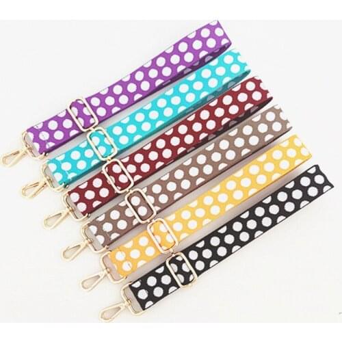 3.8CM Width Fashion Dot Printing Webbing Bag Strap DIY Replace Handle Bag Accessories