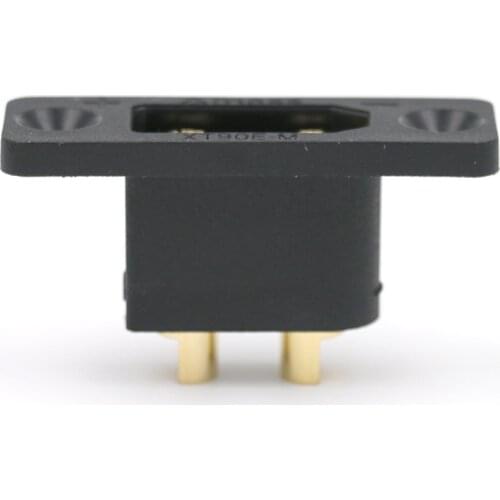 AMASS Plug accessories new product XT90E with nut can be fixed black gold-plated connector can be mated with XT90