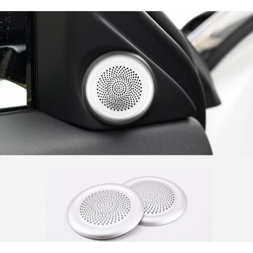 2pcs Aluminum Alloy Car Tweeter Speaker Cover Trim For Range Rover Evoque 2019 2020 Accessories