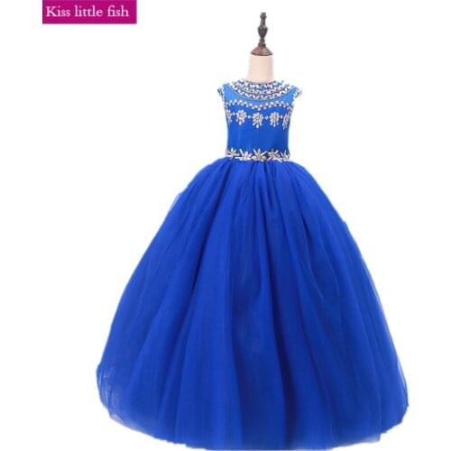 Free Shipping High Quality Girls Dresses for Party and Wedding Girls Pageant Dress Kids Ball Gowns