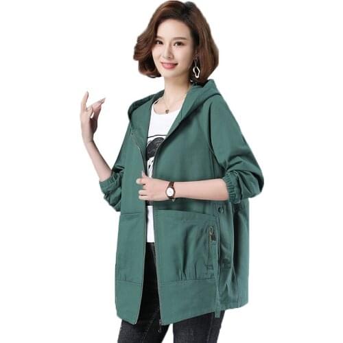 CAN XIN LCY Women's Denim Trench Coats