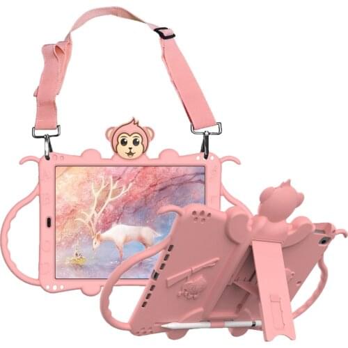 Case For iPad 10.2 7th 8th Cute cartoon Kids Shockproof silicone Cover For iPad 9.7 2017 2018 5th 6th air 2 3 pro 9.7 capa funda