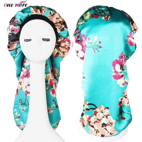 Womens SatinColor Hat Adjust Elastic Hat Hair Care Bonnet Hat Satin Women Hair Care Bath Cap Hair Styling Care Hair Nightcap