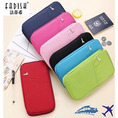 Travel Passport Cover Wallet Travelus Multifunction Credit Card Package ID Holder Storage Organizer Clutch Money Bag FADISH