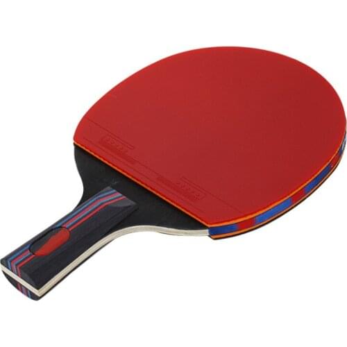 1 Set Economic Training Table Tennis Racket Double-sided Anti-adhesive Two Shots Pen-hold / Short Handle