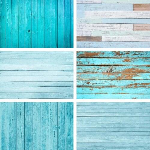 Avezano Backdrop Blue Wooden Board Floor Plank Children Photography Backgrounds For Photo Studio Photozone Photocall Decor Props