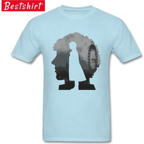Sherlocks World Profile T-Shirt Classic Short Sleeve Summer T Shirt Mens 100% Cotton Fabric O Neck Man Tees Personalized Tops