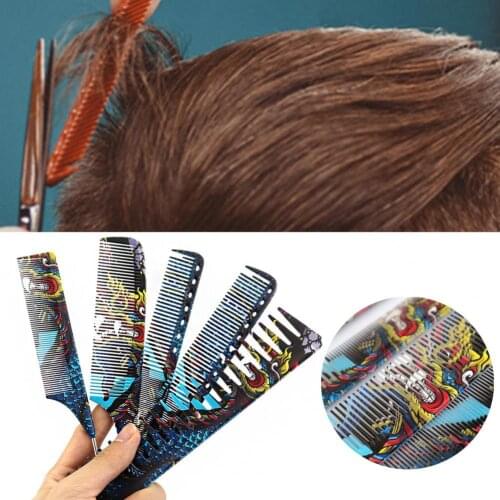 Dragon Hair Cutting Comb One-Piece Design Heat Resistant Waterproof Professional Male Female Hair Styling Pointed Tail Comb