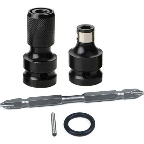 1/2inch Drive To 1/4inch Hexagon Shank Chuck Air Power Wrench Converter Adapter Educer Air Impact Ratchet Wrench Accessories