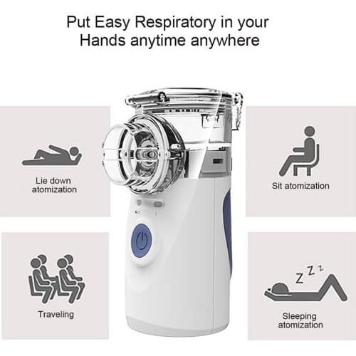 Health Care Mini Handheld portable Inhale Nebulizer silent Ultrasonic inalador nebulizador Children Adult Rechargeable Automizer