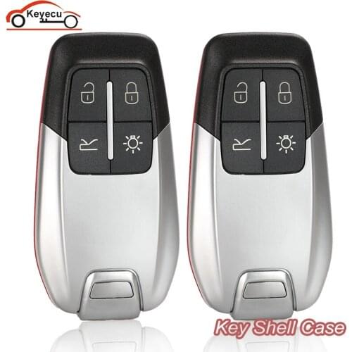 KEYECU 2 Pcs/lot New Replacement Remote Car Key Shell Case Fob 4 Button for Ferrari 458 588 488 GTB 2016 2017 2018 No Logo