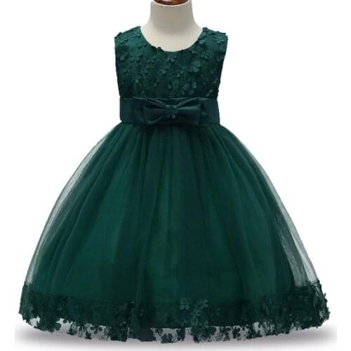 2-9T Baby Frocks Party Wear 2017 Fashion Party Dress Infant Princess Deguisement With Bow Children Party Frock Girls Dresses